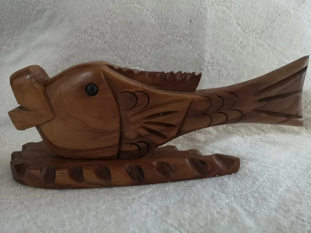 Sculpture De Poisson En Jade Vert Naturel - Sculptée à La Main, 25 Cm, Qualité Supérieure
