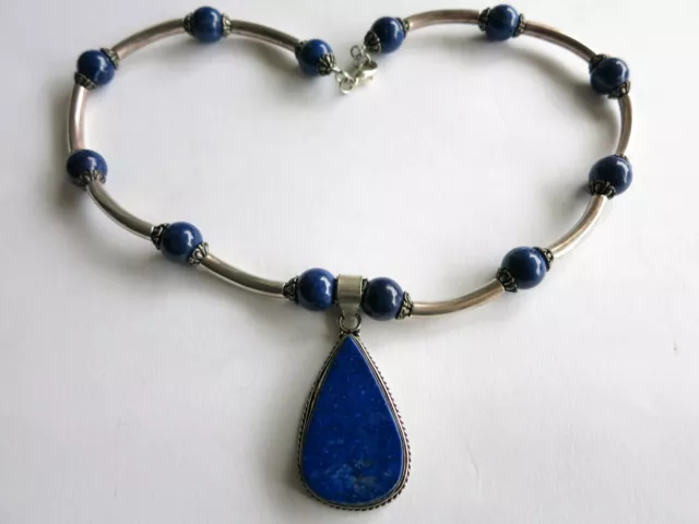 Collier Pendentif Lapis Lazuli 