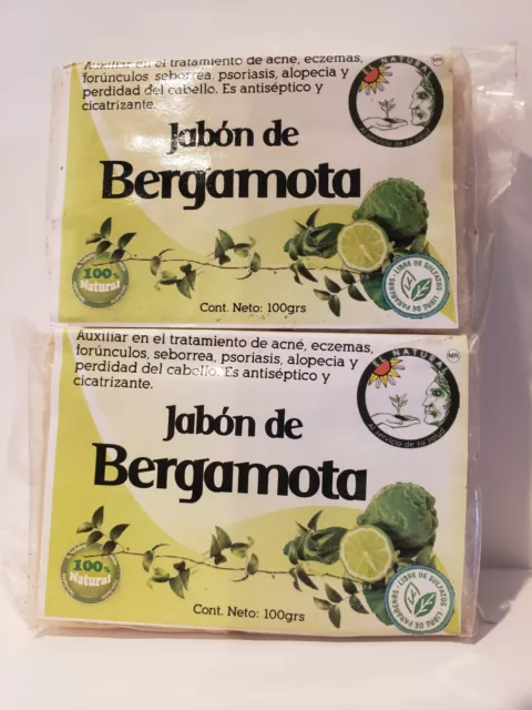 BERGAMOT SOAP JABON DE BERGAMOTA (2 pack) Perdida de Cabello,Seborrea,Hair Loss