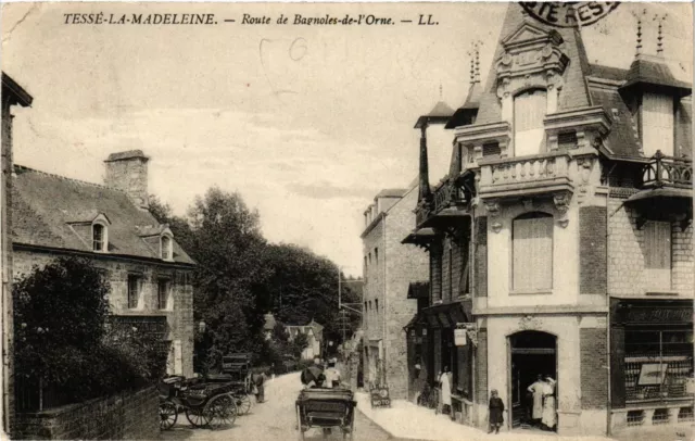 CPA TESSÉ-la-MADELEINE - Route de BAGNOLES-de-l'ORNE (356455)