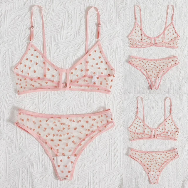 Sets à travers femmes voir maille nouveaux soutiens-gorge grandes lingeries cul