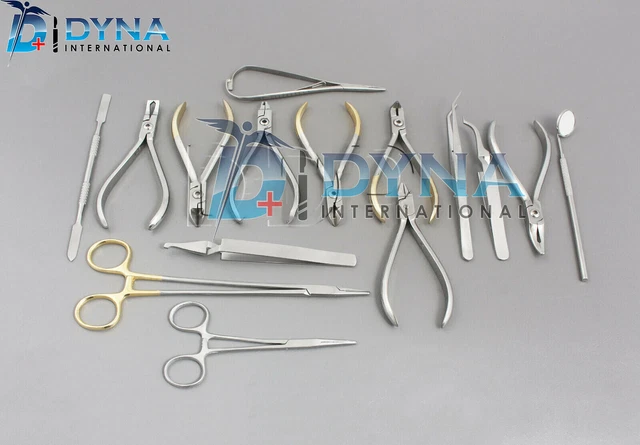 Instruments Orthodontique Set De 15 Pinces Orthodontiques Dentaires