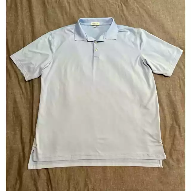 PETER MILLER LIGHT blue Polo Golf Shirt Mens XL $26.95 - PicClick