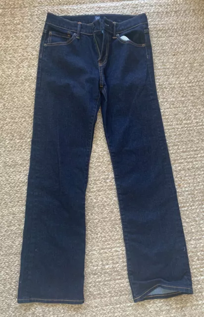 Gap Denim Jeans Boys Regular Stretch Boot Cut Size 18 Adjustable Waiste