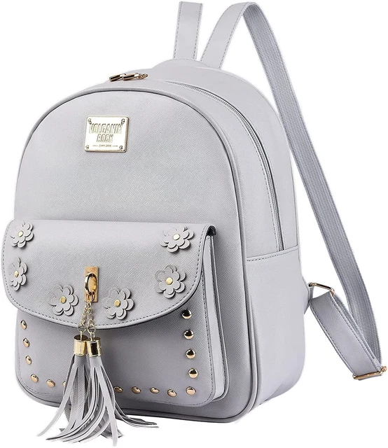 Girls Cute Tassel Mini Backpack Purse kawaii Leather Small Daypack for Teens Gif