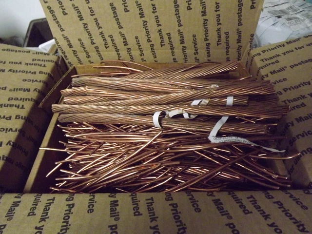 6.5 Lbs Scrap Clean Bare Bright Copper Wire Metal Craft Melt Material