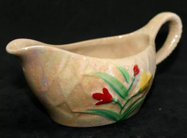 Vintage Wade Pottery Hand painted Floral Milk Jug 16cm Width Rare Collectors 3