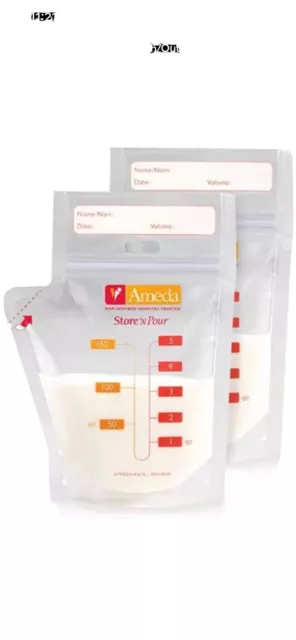Ameda Store' N Pour Breast Milk Storage Bags