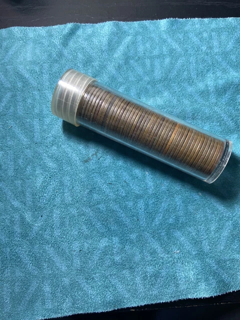 Wheat Lincoln Penny Cent Pennies Roll Coins 50 Lot Coin Bu Shipping 1909-1958
