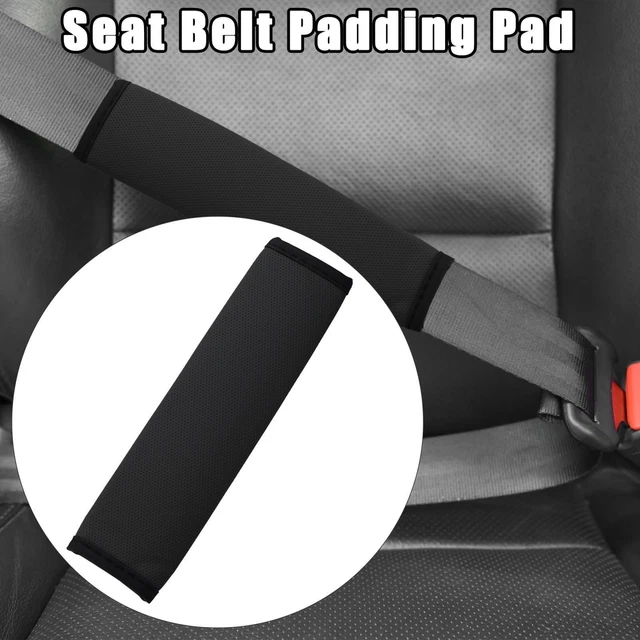 1 pz Copertura Cintura Seggiolino Auto Microfibra Pelle Sedile Auto Protezione Cintura Nero