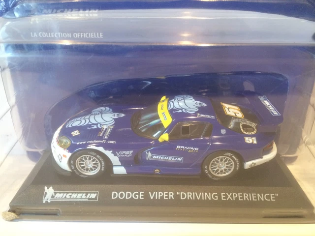 Modèle Réduit Dodge Viper Michelin Driving Expérience 1/43 - Édition IXO, Bleu, Année 2012, état Occasion Bon