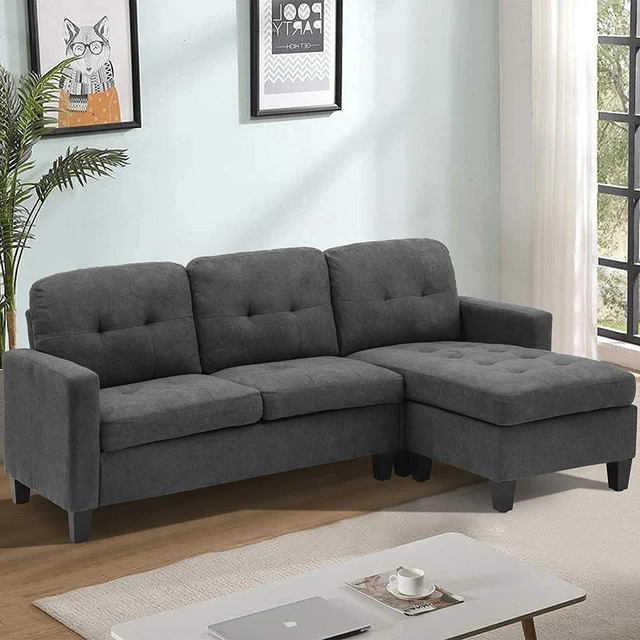 MODERN SECTIONAL SOFA Set LShaped Couch Living Room Convertible Sofas