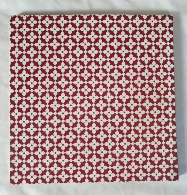 Stunning Minton 8 Inch Tile. Circa 19Th Century. Gothic Revival