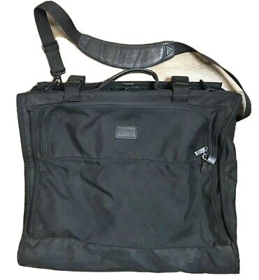 Tumi Black Ballistic Nylon Bi-Fold Weekend Garment Bag Vintage