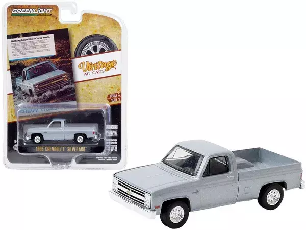 1985 Chevrolet Silverado 1/64 Druckguss Modellauto Von Greenlight Lkw