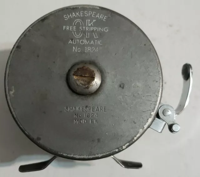 VINTAGE GREAT SHAKESPEARE Free Stripping Automatic No. 1824 EK Fly Fishing  Reel $19.19 - PicClick