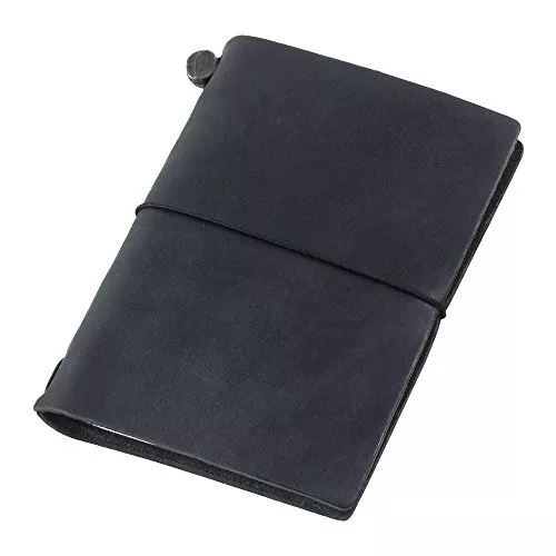 ミドリ(MIDORI) Traveler's Notebook, Passport Size, Black 15026006