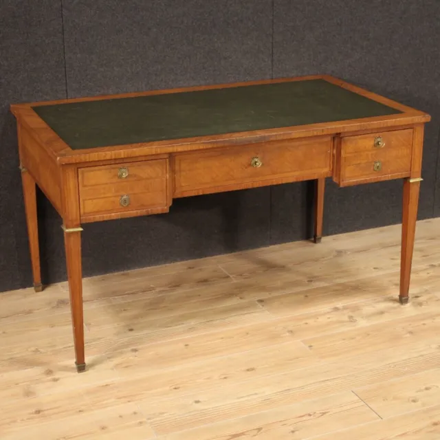 Scrittoio in stile Napoleone III antico scrivania mobile tavolo cassettiera 900