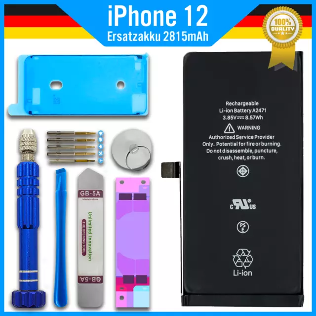 Ersatz Akku für iPhone 12 + Werkzeug Set + Rahmenkleber