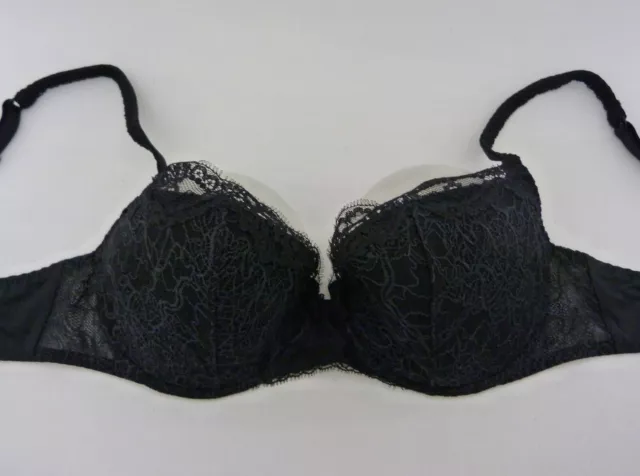 MAISON LEJABY soutien gorge mousse noir lingerie neuf avec étiquettes P4032