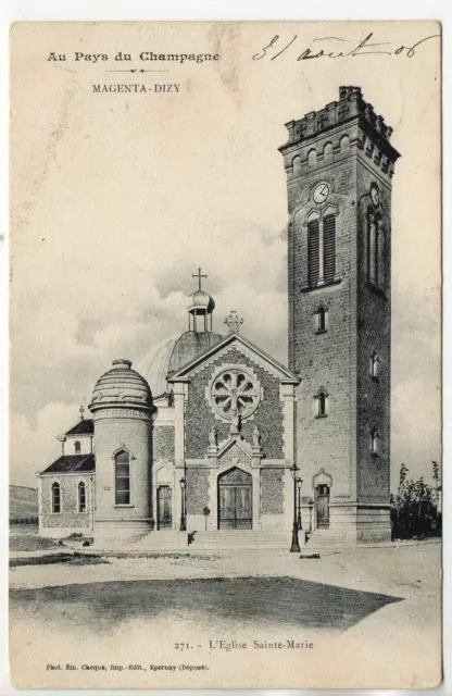 MAGENTA Epernay Dizy  - Marne - CPA 51 - l' église Sainte Marie