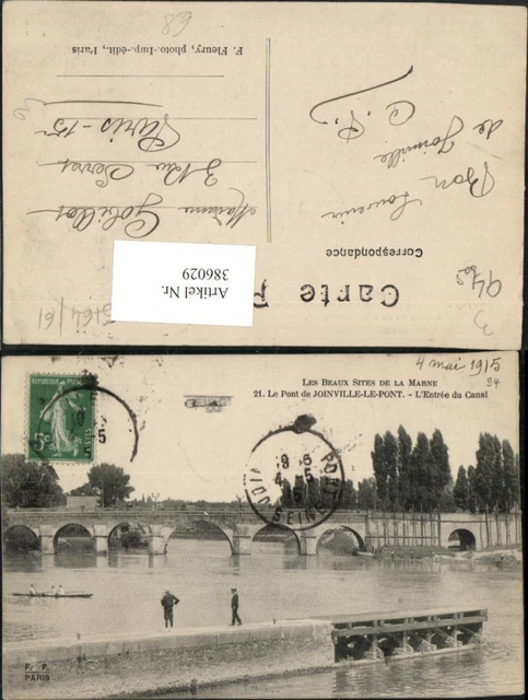 386029,Ile-de-France Val-de-Marne Joinville-le-Pont Le Pont Entree du Canal Brüc
