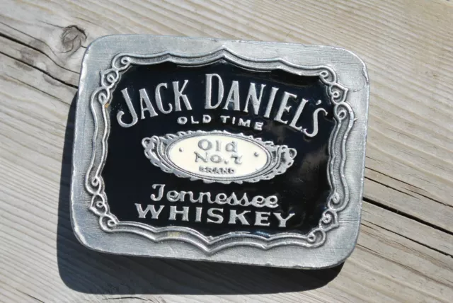 Jack Daniels Old No.7 Belt Buckle Buckle New Appx 2 3/8" X 3 1/4" Pure Pewter