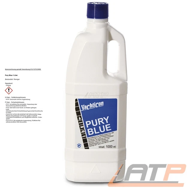 Yachticon Pury Blue 1 Liter Sanitärflüssigkeit Zusatz Camping Wc Fäkalientank