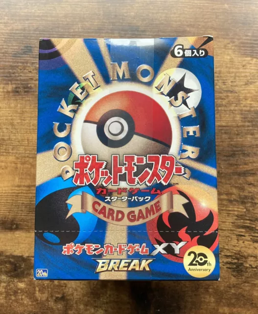 Pokemon Japanese 20th Anniversary Starter Decks X6 XY Break Not CP6 Sealed Case