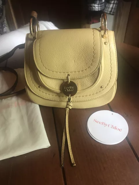 NWT See By Chloe Mini Susie In Pineapple Yellow Soft Leather