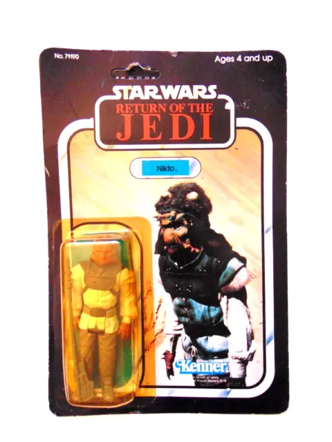 Vintage Star Wars  Rotj  Nikto Moc 1983 77 Back Kenner Nrfp Return Of The Jedi