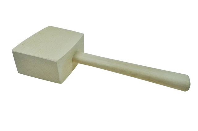 Maillet en Bois Charpentier Maillet de Menuisier Frapper Bois Marteau Carré CH-M