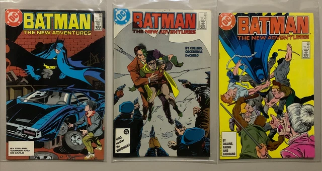 BATMAN #408 - 410! The New Adventures! All 3 comics VF Condition