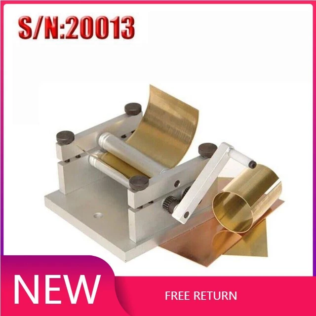 Manual Plate Rolling Machine Soft Metal/Tube Sheet Bending Machine S/N: 20013