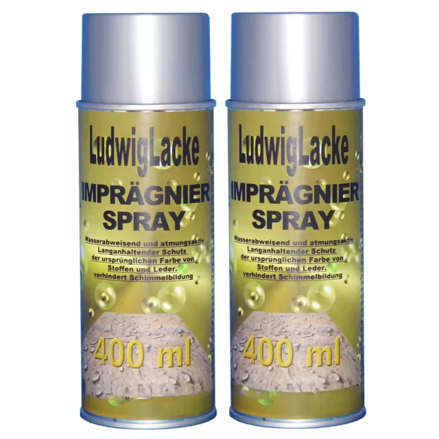 Imprägnierspray 2x 400ml farblos Schuhe Zelte Pavillon Markisen Sonnenschirm