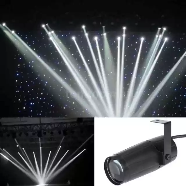 30W Weiß LED Pin Spot Punktstrahler Strahl Spot Bühnenlicht Partylicht Kaltes