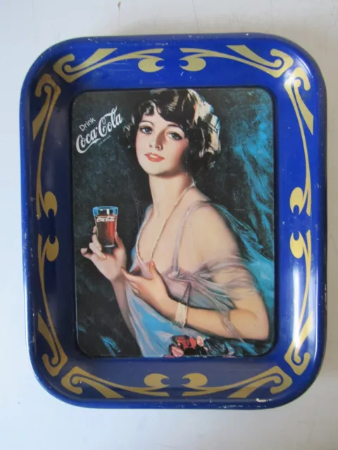 Vassoio Di Latta Coca Cola Anni 70 Vintage