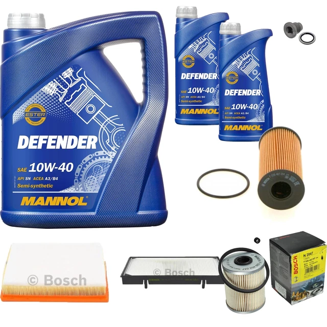 BOSCH DE INSPECCIÓN Set Aceite Motor 8L Mannol Elite 5W-40 Para Fiat