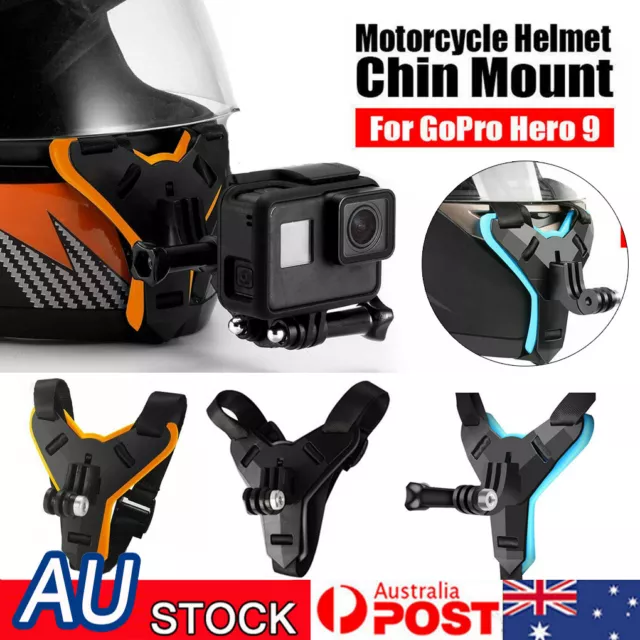 For GoPro 10/9 / Insta360 Action Camera Motorcycle Helmet Chin Strap Mount  Holder Support Bracket Wholesale