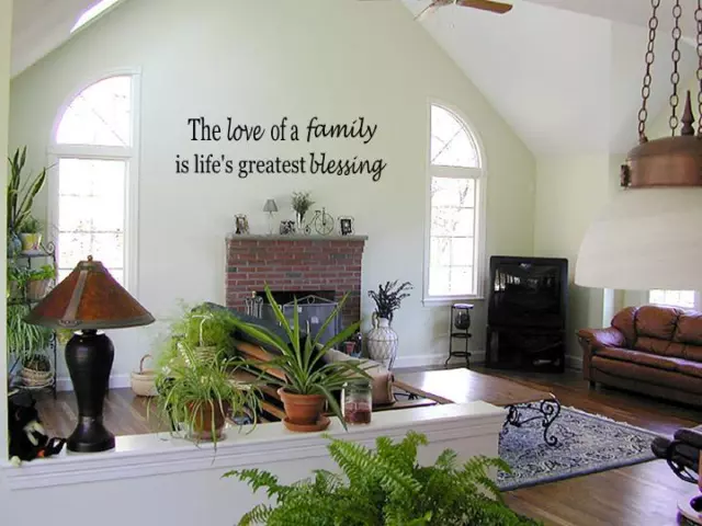 LOVE OF A FAMILY Vinyl Wall Art Decal Quote Words Lettering Home Decor