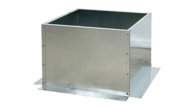 28" W Commercial Restaurants Hood Flat Curb, Stainless Steel