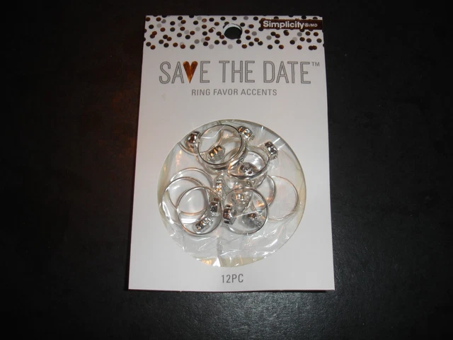 120 Acentos De Sabor Anillo Simplicity Save The Date, Nuevo Sellado
