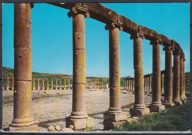 Jordanien Jordan used Post Card Postkarte Bauwerk building Jerash [cm551]