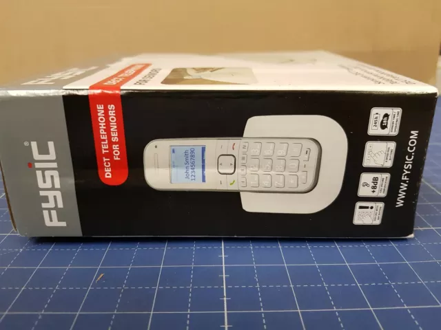 Fysic FX-9000 - DECT-Telefon für Senioren mit große Tasten und 1 Mobilteil, weiß 3