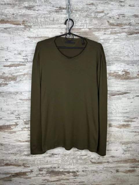 Mens Vintage Helmut Lang Longsleeve T-shirt luxury tee green