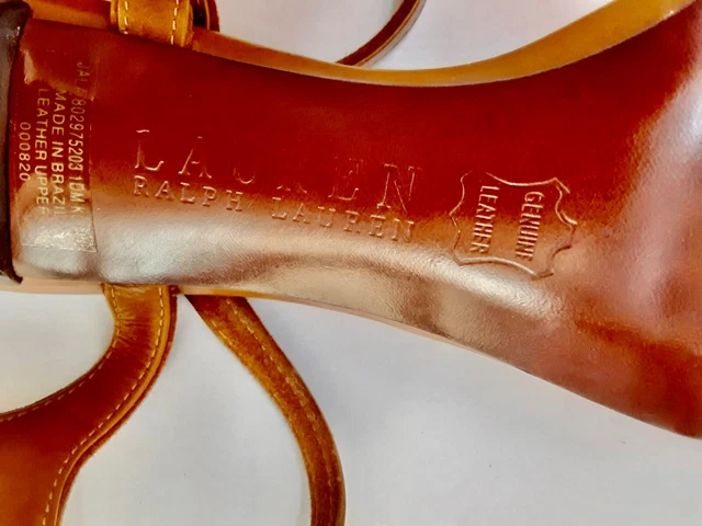 Ralph Lauren Vintage Leather Saddle Tan Shoes