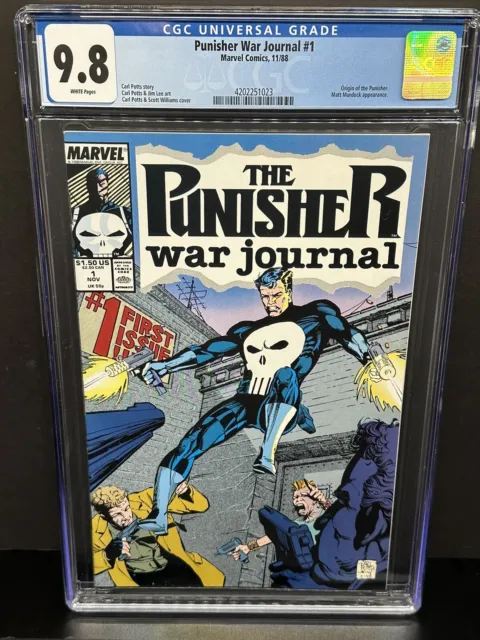 Punisher War Journal #1 CGC 9.8 Origin of Punisher Marvel 1988