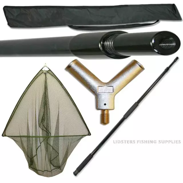 36" Carp / Pike Fishing Landing Net + NGT 2m Landing Net Handle + Stink Bag Set