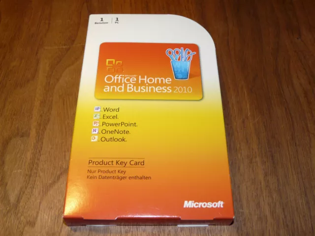 Microsoft Office 2010 Home and Business deutsche Vollversion