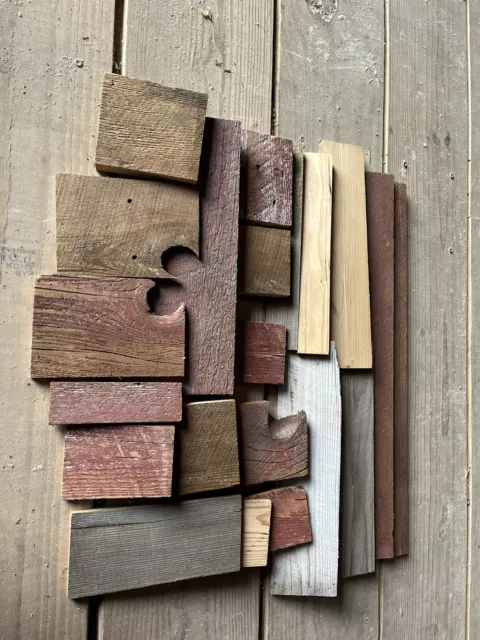Reclaimed Wood From 1860 Barn, Mixed Bundle Of Pieces From Furniture Making